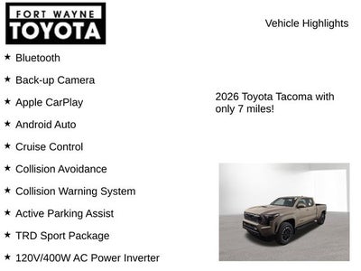 2026 Toyota Tacoma TRD Sport