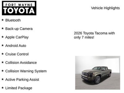 2026 Toyota Tacoma Limited