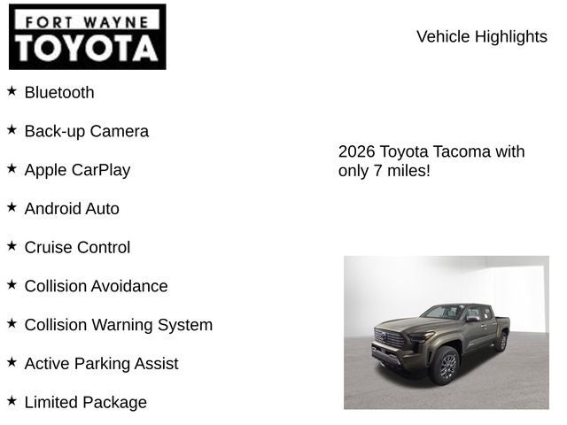 2026 Toyota Tacoma Limited