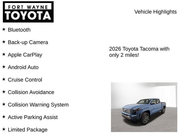 2026 Toyota Tacoma Limited