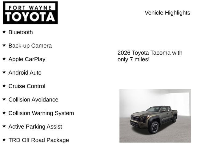 2026 Toyota Tacoma TRD Off-Road