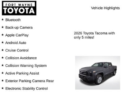 2026 Toyota Tacoma SR5