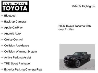 2026 Toyota Tacoma TRD Sport