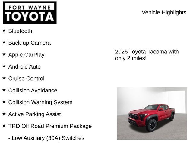 2026 Toyota Tacoma TRD Off-Road