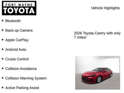 2026 Toyota Camry LE