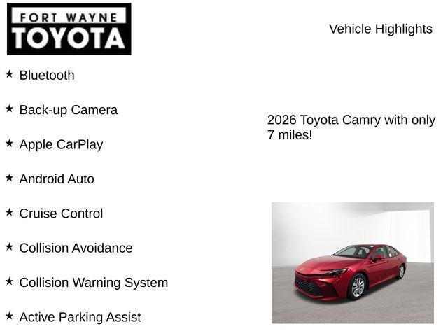 2026 Toyota Camry LE
