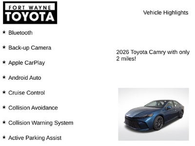 2026 Toyota Camry XLE