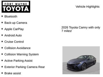2026 Toyota Camry SE
