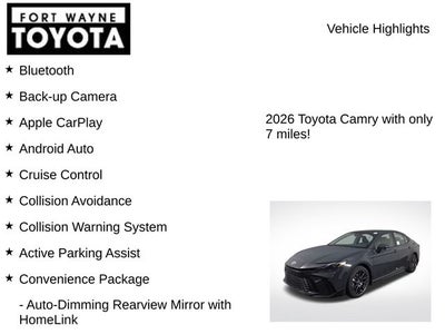 2026 Toyota Camry SE