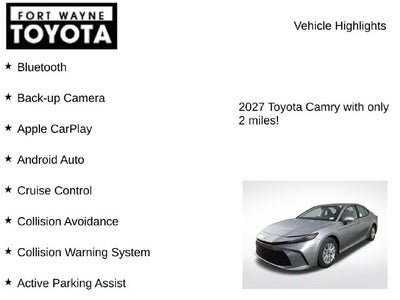 2027 Toyota Camry LE