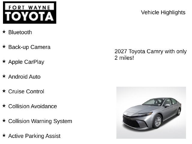 2027 Toyota Camry LE
