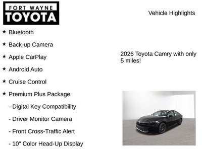 2026 Toyota Camry XLE