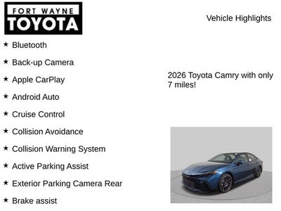 2026 Toyota Camry SE