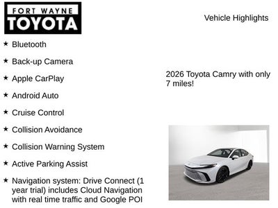 2026 Toyota Camry XSE