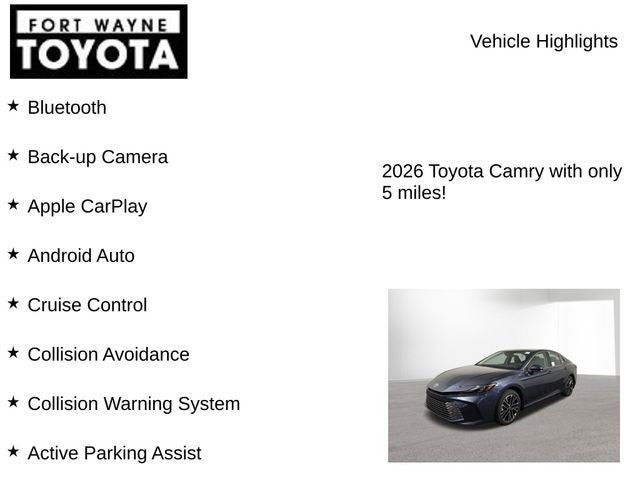 2026 Toyota Camry XLE