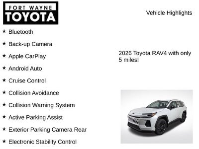 2026 Toyota RAV4 XLE Premium