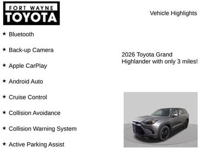 2026 Toyota Grand Highlander Platinum
