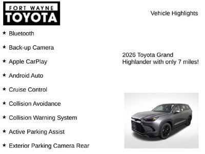 2026 Toyota Grand Highlander Platinum