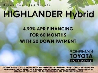 2026 Toyota Highlander Hybrid Hybrid Platinum