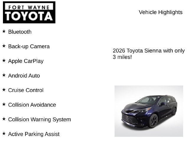 2026 Toyota Sienna Platinum