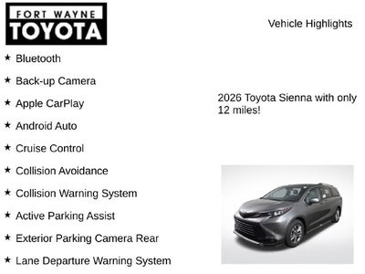 2026 Toyota Sienna XLE