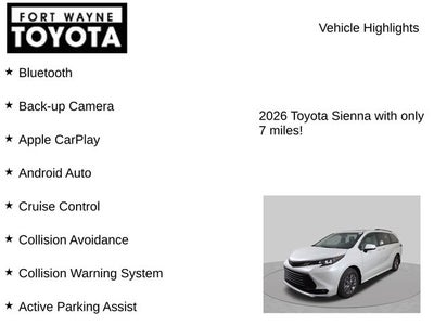 2026 Toyota Sienna XLE