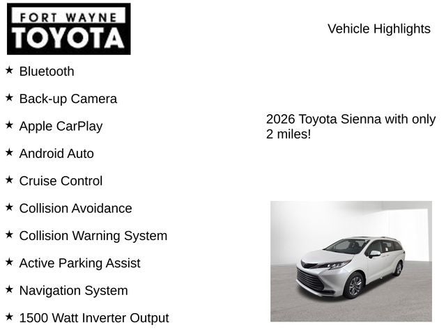 2026 Toyota Sienna Limited