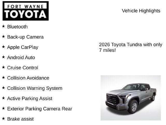 2026 Toyota Tundra SR5