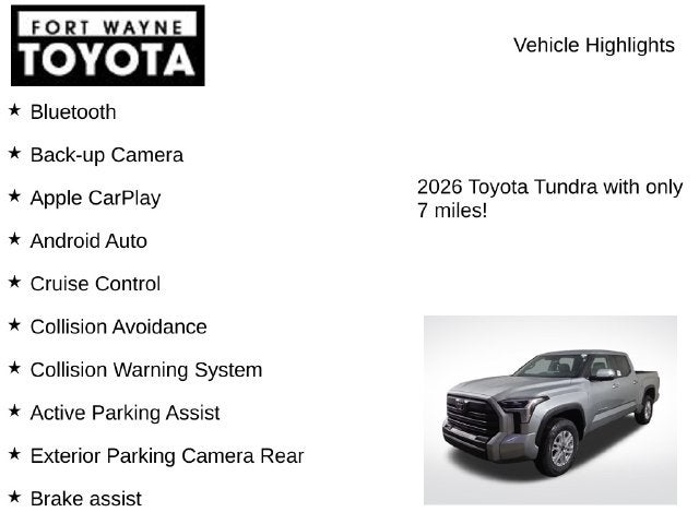 2026 Toyota Tundra SR5