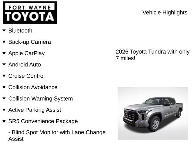2026 Toyota Tundra SR5