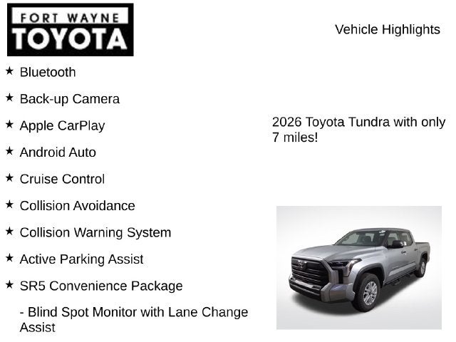 2026 Toyota Tundra SR5