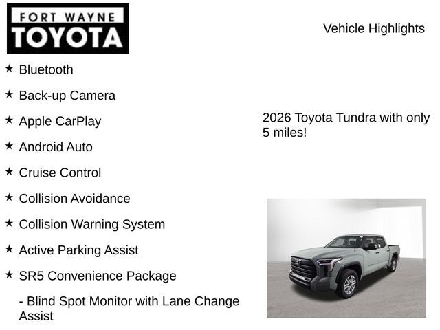 2026 Toyota Tundra SR5