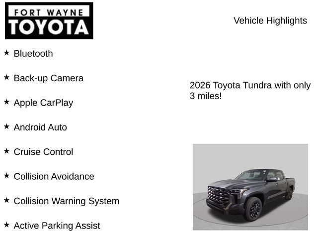2026 Toyota Tundra Platinum