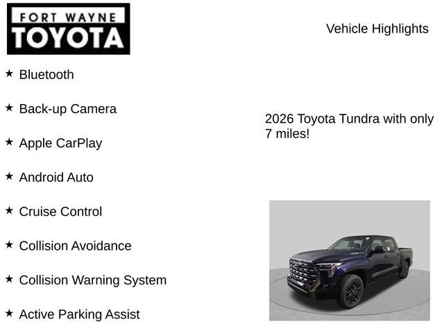 2026 Toyota Tundra i-FORCE MAX Platinum i-FORCE MAX