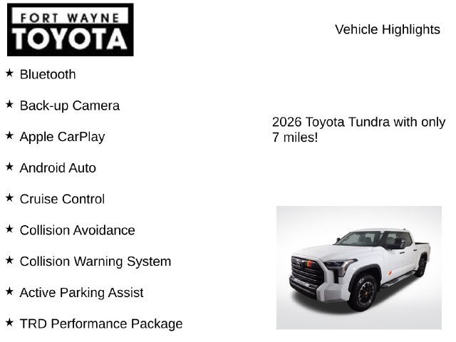 2026 Toyota Tundra SR5
