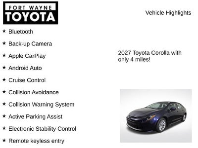 2027 Toyota Corolla LE