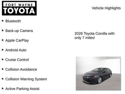 2026 Toyota Corolla LE