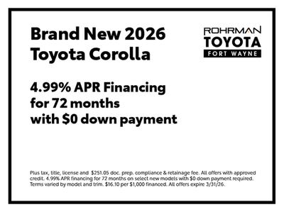 2026 Toyota Corolla SE