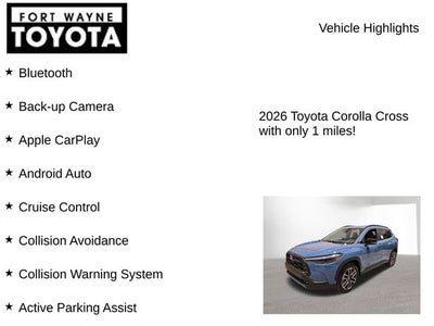 2026 Toyota Corolla Cross XLE