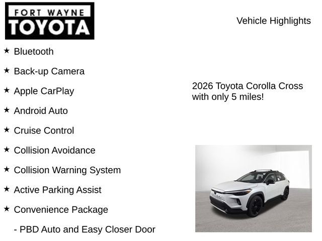 2026 Toyota Corolla Cross Hybrid Hybrid XSE
