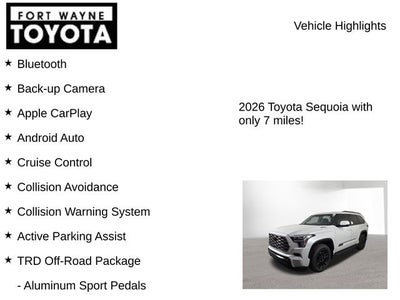 2026 Toyota Sequoia Platinum