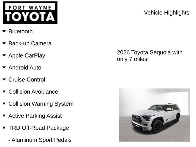 2026 Toyota Sequoia Platinum