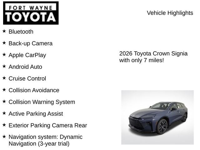 2026 Toyota Toyota Crown Signia XLE