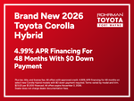 2027 Toyota Corolla Hybrid Hybrid LE