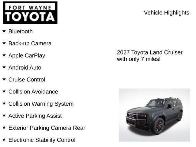 2027 Toyota Land Cruiser Land Cruiser