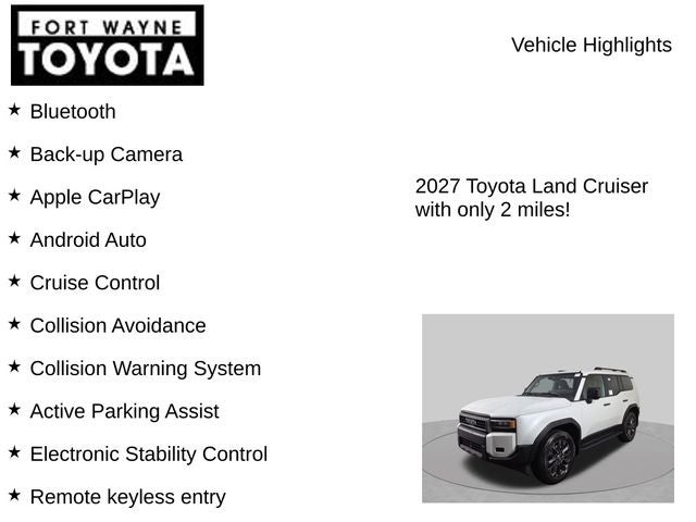 2027 Toyota Land Cruiser Land Cruiser
