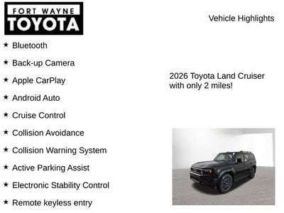 2026 Toyota Land Cruiser Land Cruiser