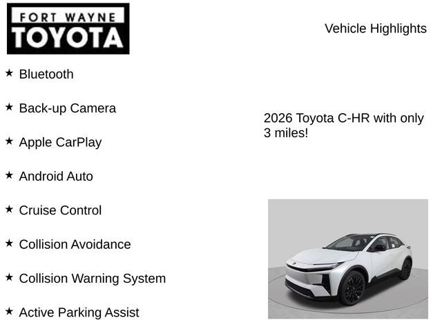 2026 Toyota C-HR XSE