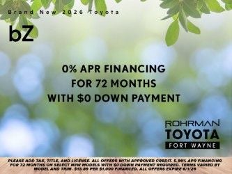2026 Toyota bZ XLE
