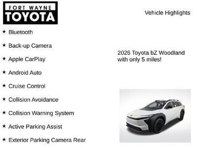 2026 Toyota bZ Woodland bZ Woodland Premium